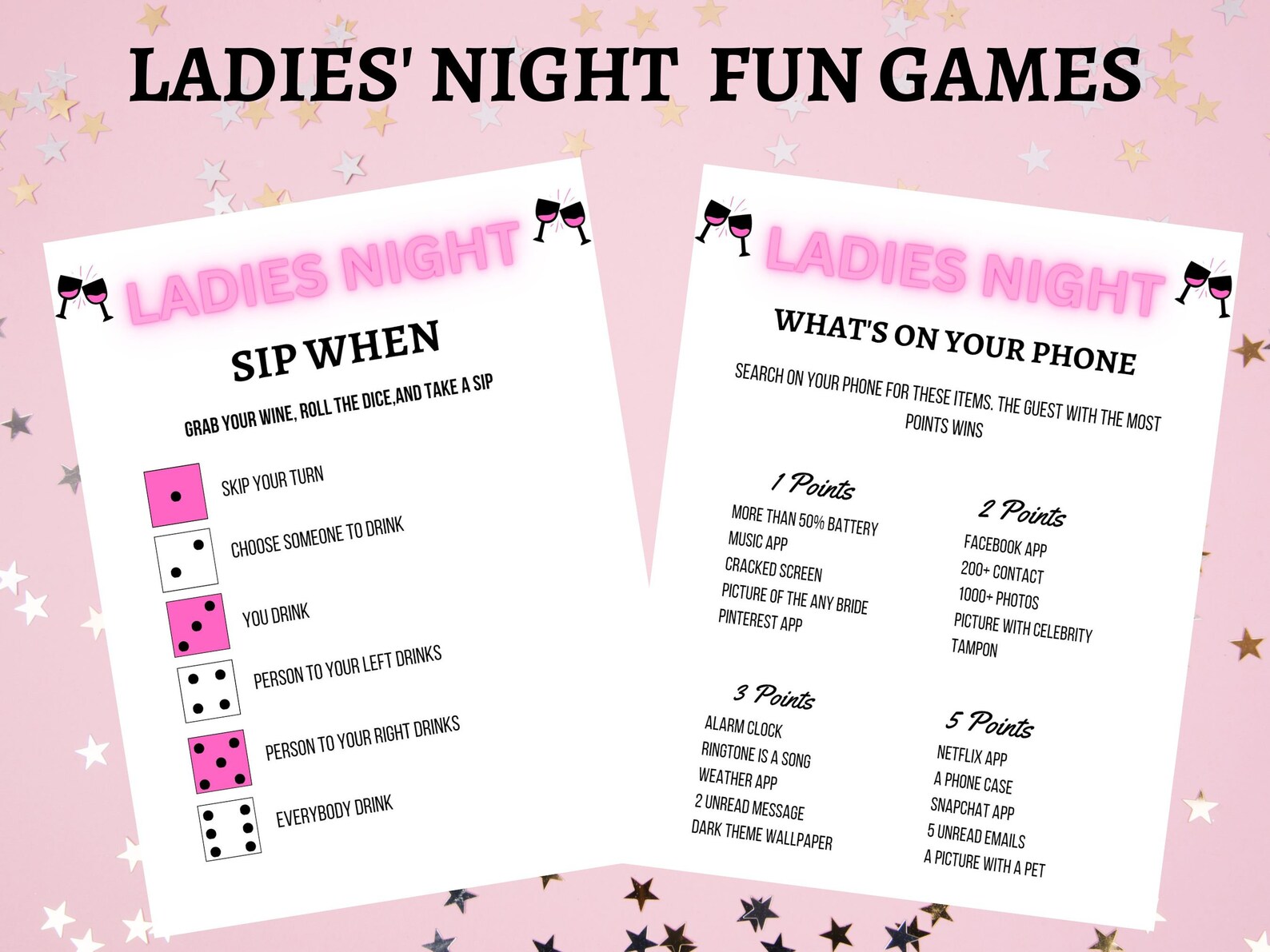 Ladies Night Games Ladies Night Printable Games Girls Night - Etsy