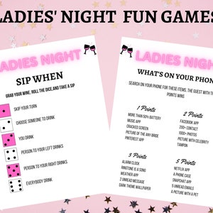 Ladies Night Games, Ladies Night Printable Games | Girls Night Games ...