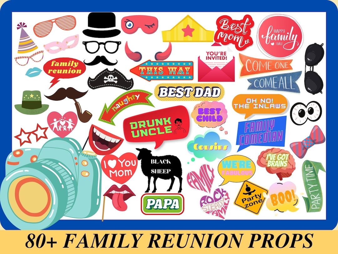 Family Reunion Props Reunion Photo Props Family Reunion Etsy
