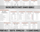 Clean Bachelorette Games Bundle, Bachelorette Party Games Modern Minimalist Bachelorette, Bachelorette Printable
