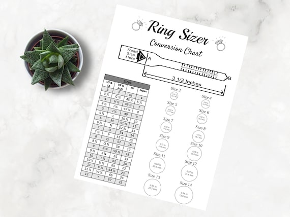 The Official International Ring Size Conversion Chart - Resources