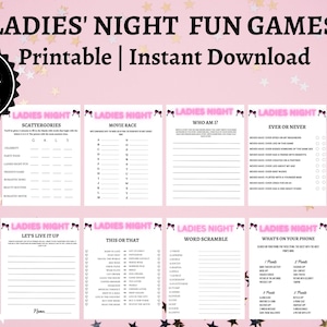 Ladies Night Games, Ladies Night Printable Games | Girls Night Games ...