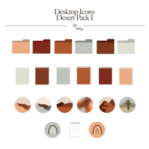 Desktop Icons - Desert Pack I