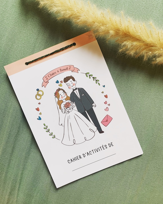 Carnet d'activités pour enfants pour mariage • Cahier d'activités • Animations Enfants Mariage