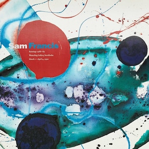 SAM FRANCIS - Paintings 1988-89, 1990 - original exhibition poster
