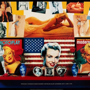 PETER BLAKE - In Homage to Marilyn Monroe, 1990 - original exhibition poster