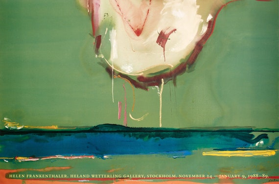 HELEN FRANKENTHALER, 1988 - Original Exhibition Poster - Etsy