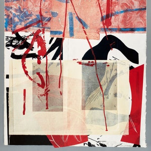 STEVEN SORMAN - Pinturas-Monotipos-Gráficos, 1985 - cartel original de la exposición
