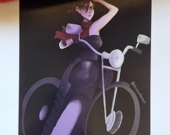 Mikasa Motorbike Art Print