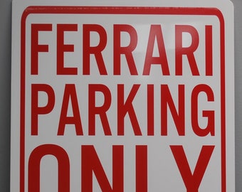 1964 Impala Parking Only Sign, 12x18 Metal, Chevy, Garage Man Cave