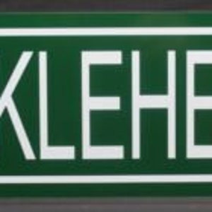 KNUCKLEHEAD DRIVE Letrero de calle de metal verde 6 x 24 MOTOCICLETA Garaje Cueva del hombre Regalo