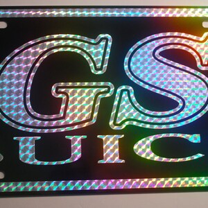 Targa GS Buick METAL 12 x 6 nera con scritta PRISM retrò