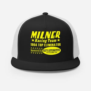 MILNER RACING TEAM trucker cap hat American Graffiti Dragster 64 Top Eliminator