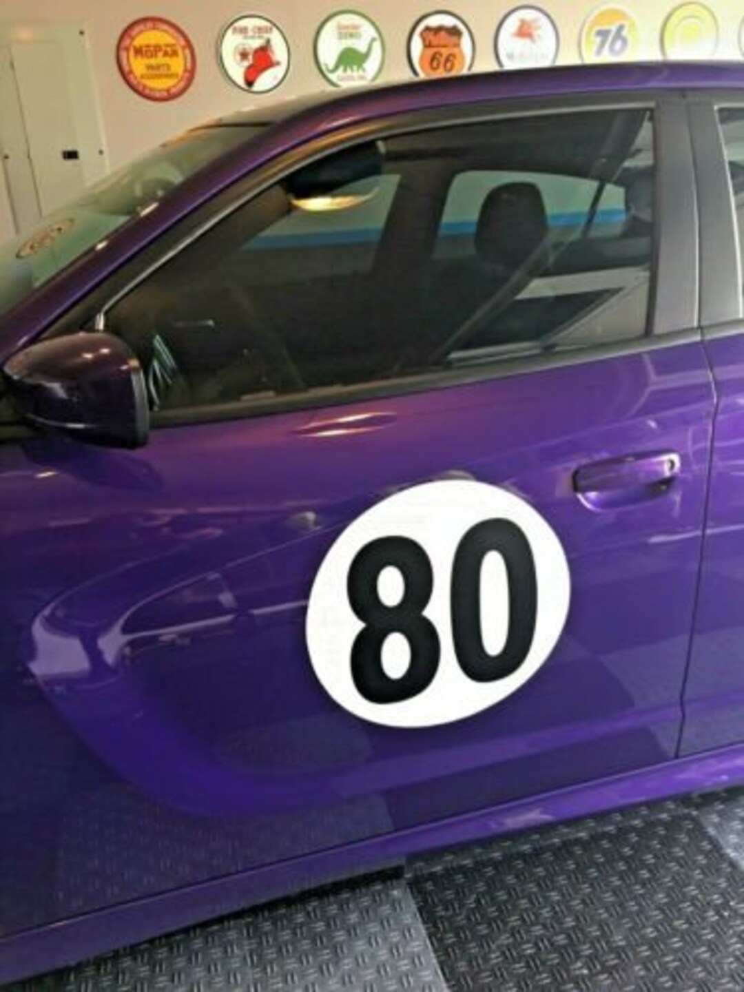 RALLY NUMBERS 16 Inch Peel N Stick DECAL Set of Three Bold Font by Race ...