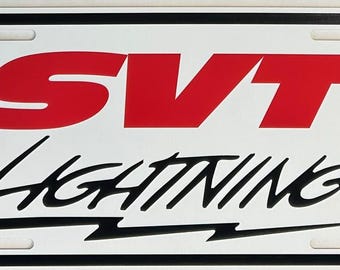 Plaque d'immatriculation en métal SVT, cadeau pour homme des cavernes de garage 12 x 6