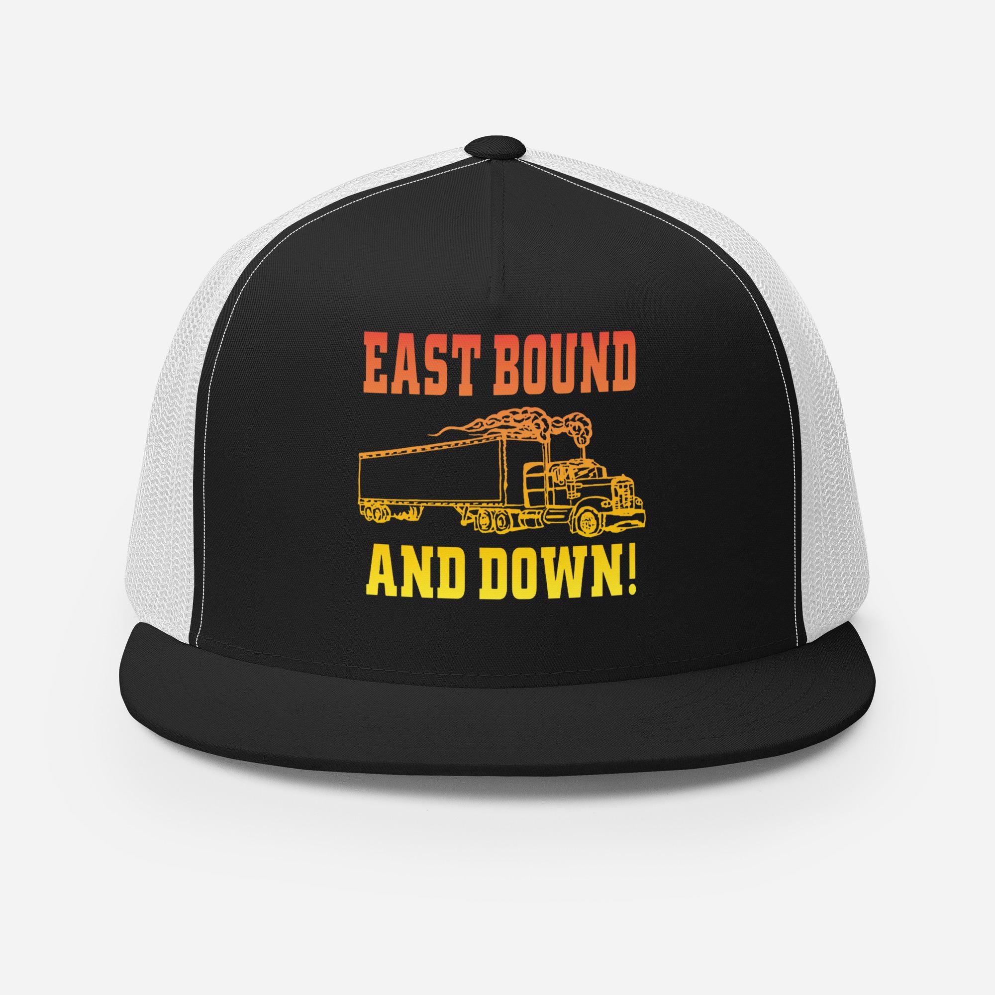 EAST BOUND and DOWN 18 Wheeler Trucker Hat Cap Tractor Trailer Cb