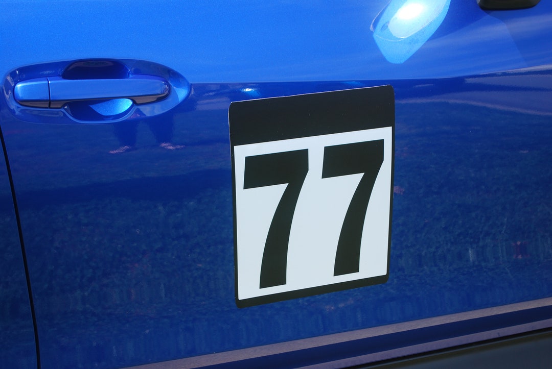 Magnetic Rally Numbers, Modern Race Car 11 X 14 (pair) by Race City ...