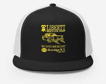 LIBERTY MUFFLER SHOP 57 Chevy Hot Rod Trucker Hut Kappe Kappe Brooklyn N.Y.