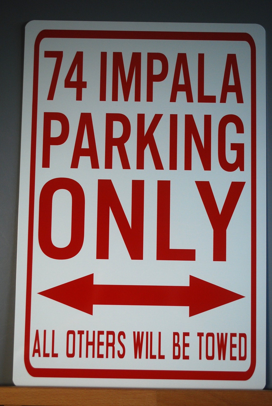 74 IMPALA PARKING ONLY Metal Parking Sign 12 X 18 Chevy - Etsy