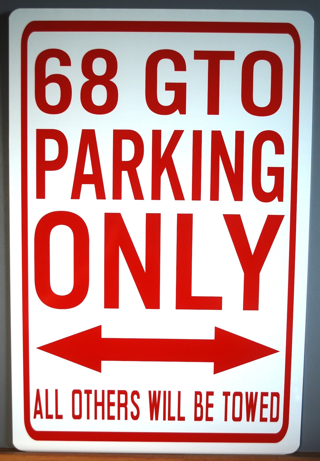 68 GTO PARKING ONLY Metal Parking Sign 12 X 18 - Etsy
