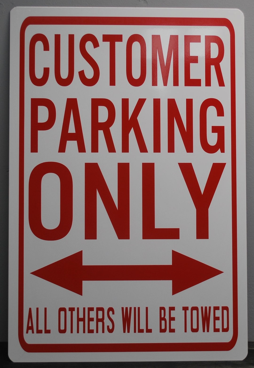 CUSTOMER PARKING ONLY Metal Parking Sign 12 X 18 - Etsy