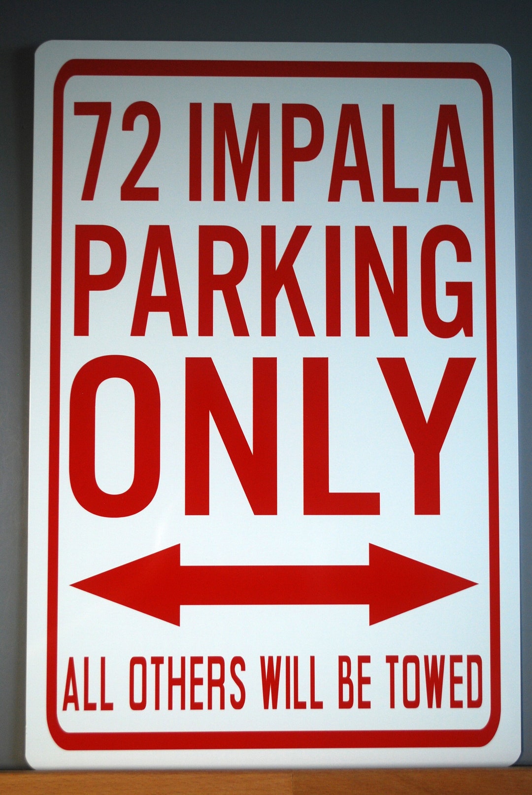72 IMPALA PARKING ONLY Metal Sign 12 X 18 1972 Garage Man Cave - Etsy
