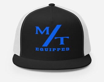 M/T EQUIPPED Speed Shop Parts Trucker Hat Cap Hot Rod Gasser Muscle Car