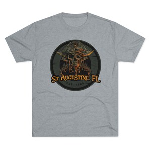 The Golden Age of Piracy - St Augustine Pirate Collection - Unisex Tri-Blend Crew Tee
