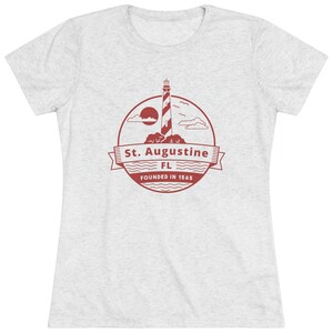 St Augustine Lighthouse - Women&#39;s Triblend Tee