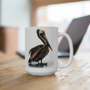 Brown Pelican Ceramic Mug 15oz