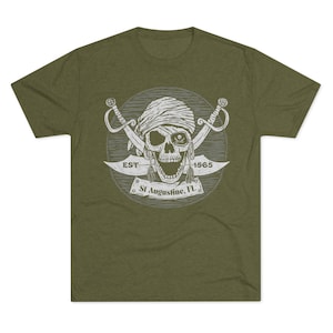 The Plank - St Augustine Pirate Collection - Unisex Tri-Blend Crew Tee