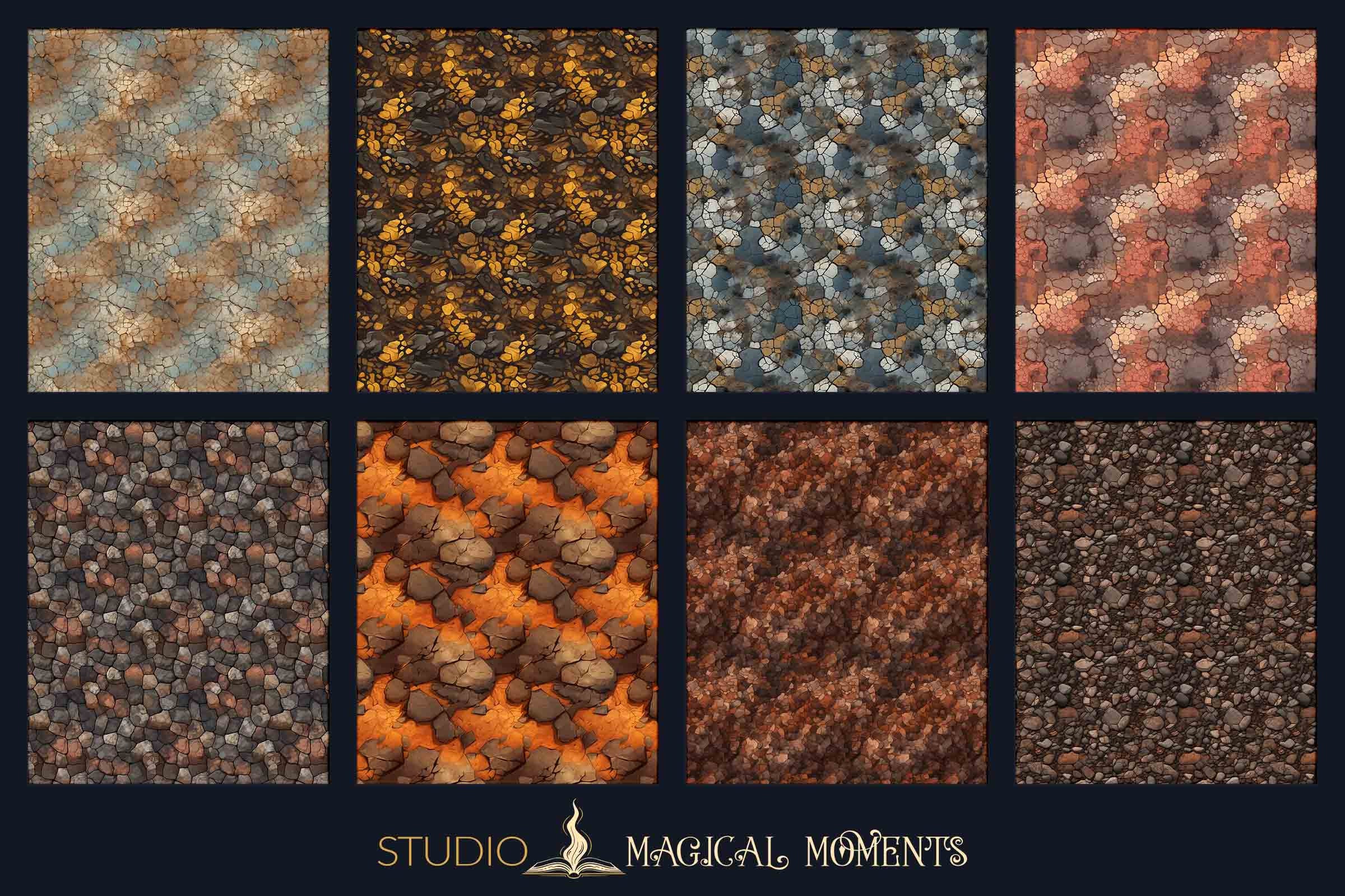Ground Textures Seamless Patterns: Scrapbook Paper (digital Download ...