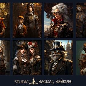 Steampunk Nobility Digital Papers: 16 konstverk (digital nedladdning) bild 4
