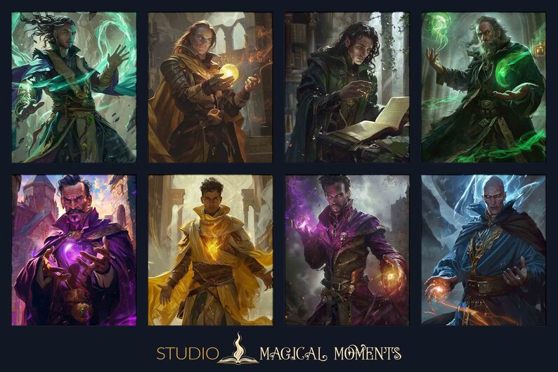 D&D Archmage Digitale Kunstwerke: Scrapbook Papier (Digitaler Download) Bild 3