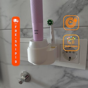 Adaptador de montaje para cargador compatible con soporte para cabezal de cepillo de dientes Oral-B con enchufe europeo + Regalo