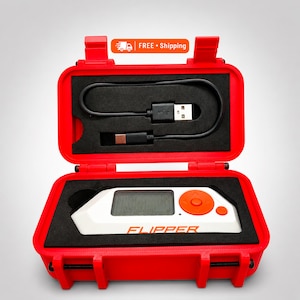 Protective Case Compatible with Flipper Zero, Durable Screw-On Storage Box (Foam Not Included)