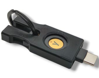 YubiKey 5 NFC-fodral | Skyddande fodral för YubiKey 5C, USB-A/C säkerhetsnyckel