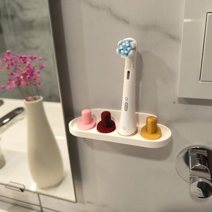 Oral-B iO Brush Head Holder: Wall Mount Organizer