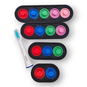 Oral-B Pulsonic Electric Zahnbürstenkopf Halter Ständer Organizer Schwarz |Oral-B Pulsonic Zahnbürstenständer Halter| Oral-B Pulsonic anpassbar