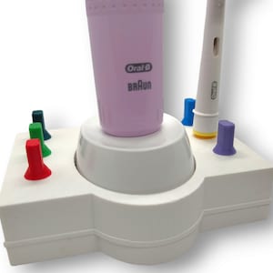 Suporte para escova de dentes elétrica Oral B: suporte organizador personalizável