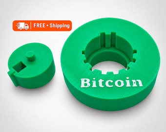 Plantilla para monedero de almacenamiento en frío de criptomonedas, plantilla para estampar la frase semilla, soporte para sellos de cartas