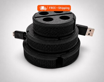 Cable Organizer Pack of 3 Cable Winder Set (M/L/XL),  Cable Keeper