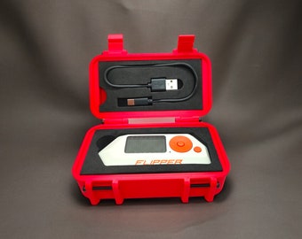 Flipperhoes + Flipper Zero-hoes, Premium duurzame opschroefbare hoes, ALLEEN flipper zero-doos, origineel schuim nodig, niet inbegrepen.