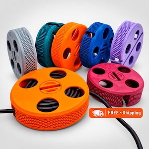 Organizador de cables, enrollador de cables, sujetacables, soporte para cables USB, organizador de escritorio