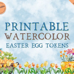Printable Easter Egg Tokens - Healthy Alternative to Sugary Treats