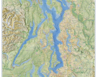 ピュージェット湾地図