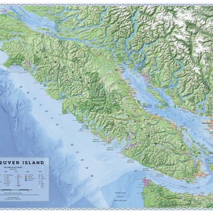 Carte de l'île de Vancouver