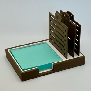 Sticky note dispenser with 3 templates