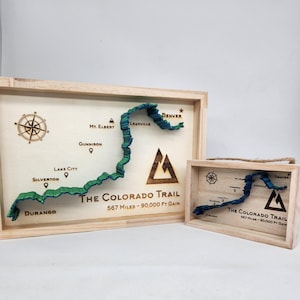 La piste du Colorado, imprimée en 3D, gravée au laser, idée cadeau sympa