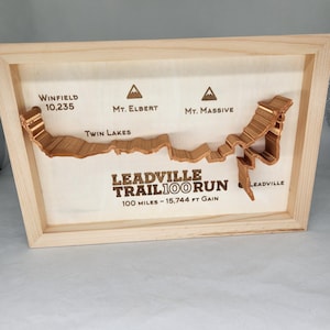 Leadville 100 RUN 3D Loipenmodell, GPX Route, Karte